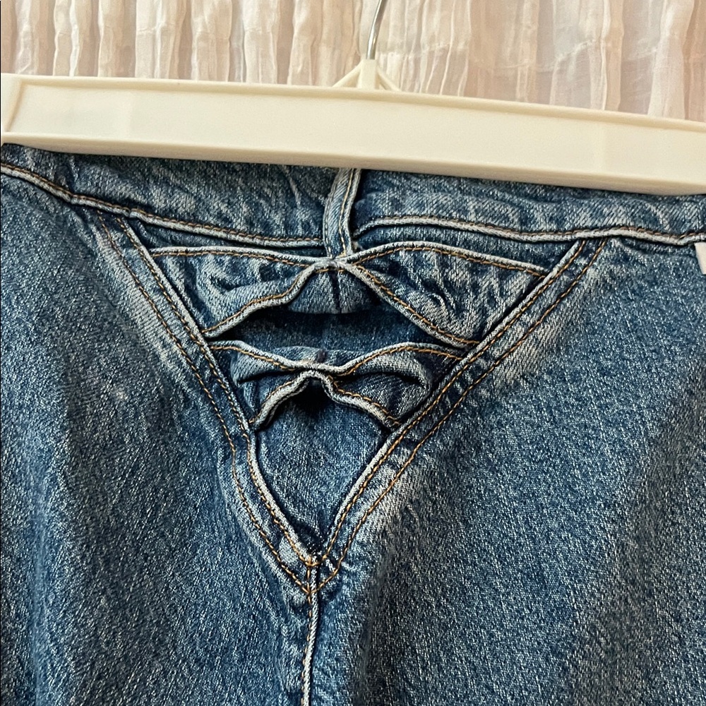 Classic Boyish Blue Denim Jeans - Picture 4 of 4